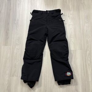 Backhill Kids Snowboarding Ski Pants Black Waterproof Insulated XL Age 12-13
